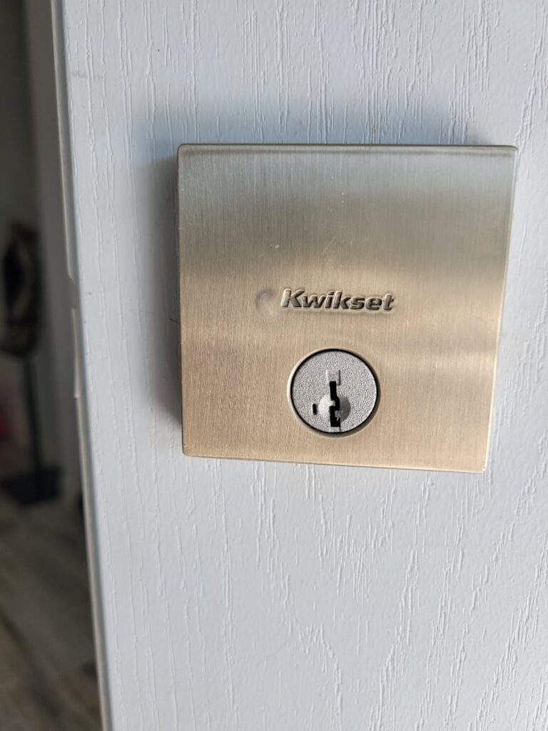 install a deadbolt on door